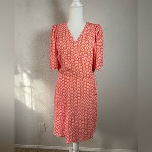 NWT Alice +‎ Olivia Angel Sleeve Wrap Dress Size 12
